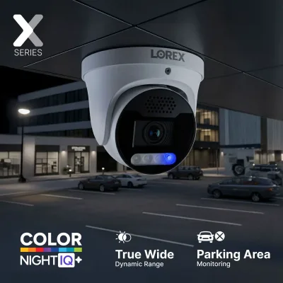 Lorex Connect X Series 4K 8-kanals kablet NVR-system med X5 turret-overvågningskameraer - 2TB