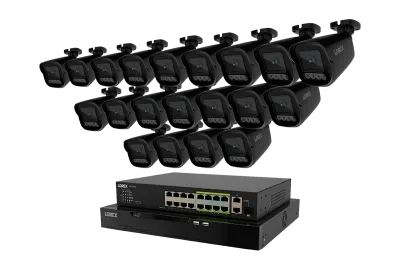 Lorex Connect X Series 4K 32-Channel Wired NVR System with X3 Bullet Security Cameras - 8TB