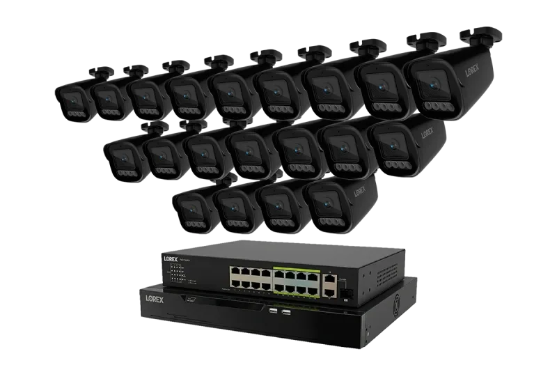 Lorex Connect X Series 4K 32-Channel Wired NVR System with X3 Bullet Security Cameras - 8TB