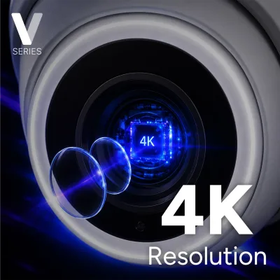 Lorex Connect (nuova app) | Serie V | Sistema NVR 4K 8 canali | 3 telecamere IP PoE bianche