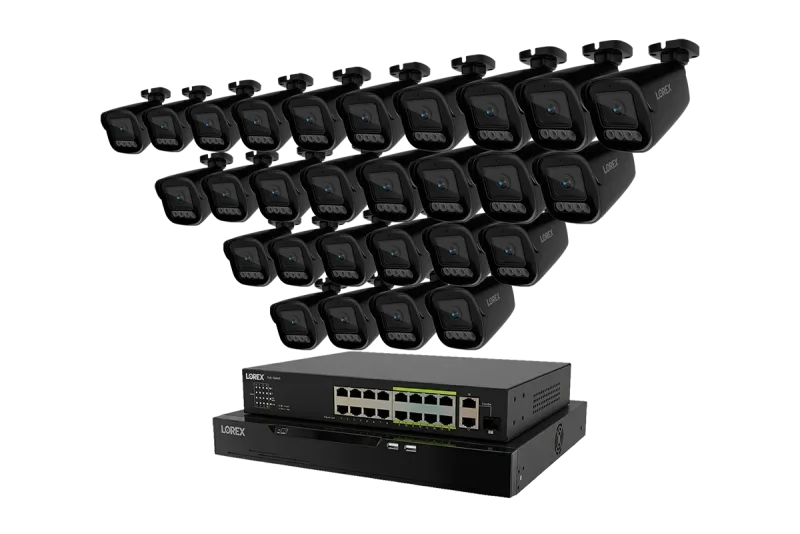 Lorex Connect X Series 4K 32-Channel Wired NVR System with X3 Bullet Security Cameras - 8TB
