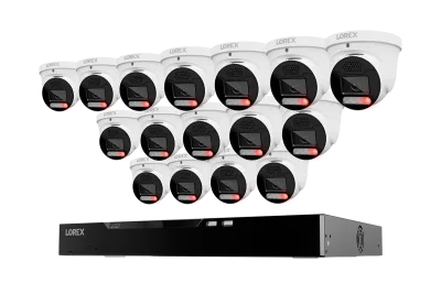 Lorex Connect X Series 4K 16-Channel Wired NVR System with X5 Turret Security Cameras - 4TB