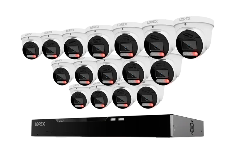 Lorex Connect X Series 4K 16-Channel Wired NVR System with X5 Turret Security Cameras - 4TB