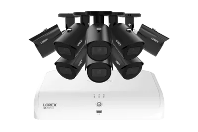 Lorex Fusion Series 4K+ 16 kanaler (8 trådbundna + 8 Fusion Wi-Fi) 2TB trådbundet system med A14 trådbundna 4K IP-bulletkameror