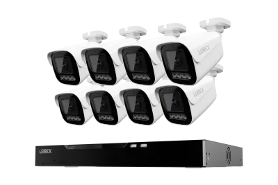 Lorex Connect X Series 4K 16-kanals kablet NVR-system med X3 bullet-sikkerhedskameraer - 4TB