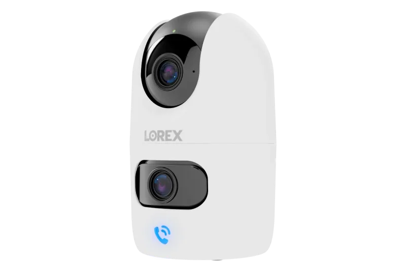Caméra Wi-Fi intérieure à double objectif et panoramique-inclinaison Lorex Connect 2K