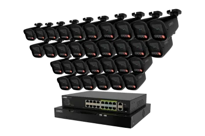 Lorex Connect X Series 4K 32-kanals kablet NVR-system med X5 bullet-overvågningskameraer - 8TB