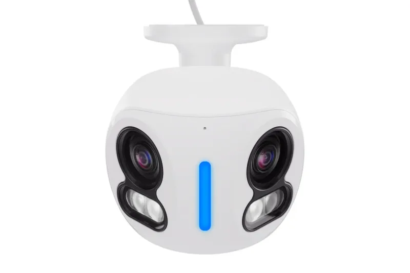 Lorex Classic 4K IP-kamera med dubbla objektiv, smart belysning och rörelsedetektering