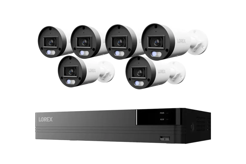 Lorex Connect U Series 4K 8-kanals kablet NVR-system med U3 2K+ PoE-bulletkameraer - 2TB