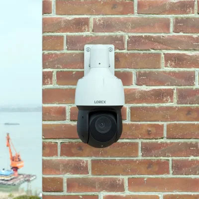 Lorex 2K (4MP) kablet IP PTZ-sikkerhedskamera med AI-detektion og 25x optisk zoom