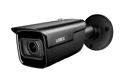 Sistema NVR con cable Lorex 4K (compatible con 16 cámaras) de 6TB con 3 cámaras IP tipo bala inteligentes Nocturnal con objetivo varifocal motorizado