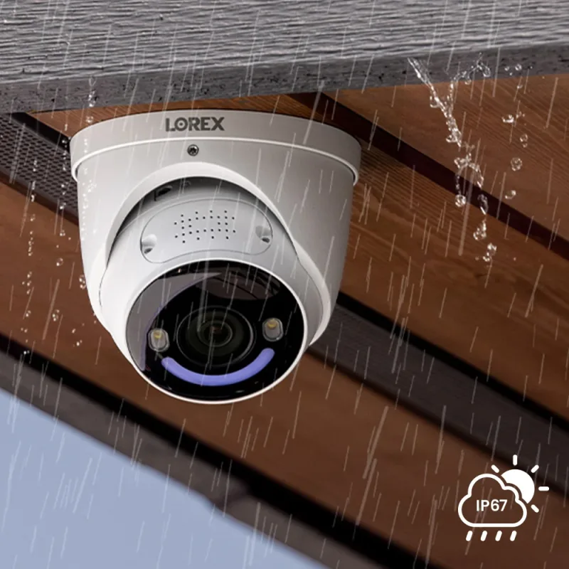 Lorex 4K+ 12MP 16 Camera Capable (8 Wired + 8 Fusion Wi-Fi ) 2TB Wired NVR System with H30 IP Turret Cameras