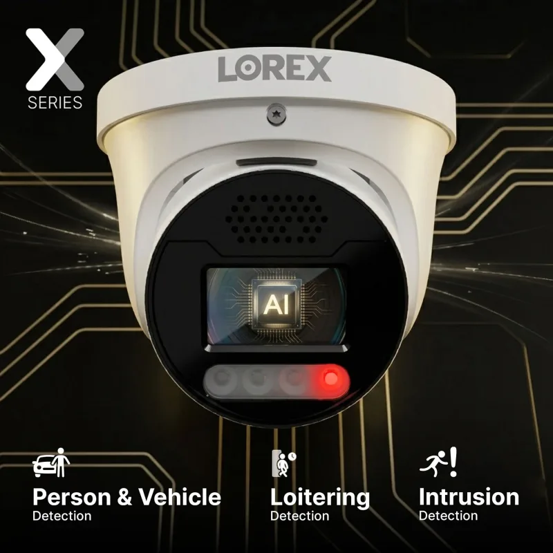 Lorex Connect X Series 4K 16-Channel Wired NVR System with X5 Turret Security Cameras - 4TB