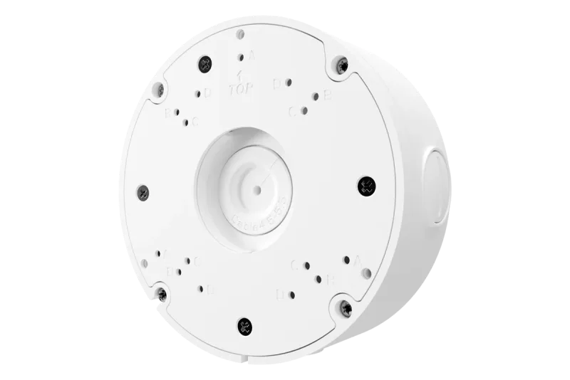 Round Junction Box for Motorized Varifocal and Dual-Lens Turret Cameras (Metal)