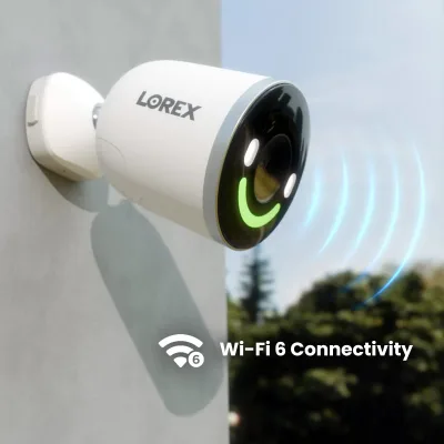 Lorex 2K 투광등 Wi-Fi 카메라 및 4K 스포트라이트 Wi-Fi 6 보안 카메라
