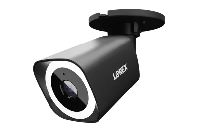 Lorex Connect V3 4K kablet PoE-bulletkamera med smart sikkerhedsbelysning - hvid/sort