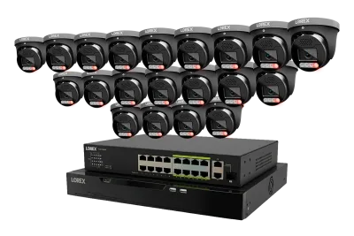 Lorex Connect X Series 4K 32-kanals kablet NVR-system med X5-turretkameraer - 8TB