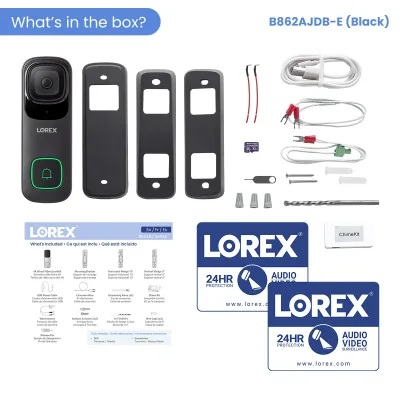 Lorex 4K Wi-Fi -ovikello (johdollinen, 32 Gt)