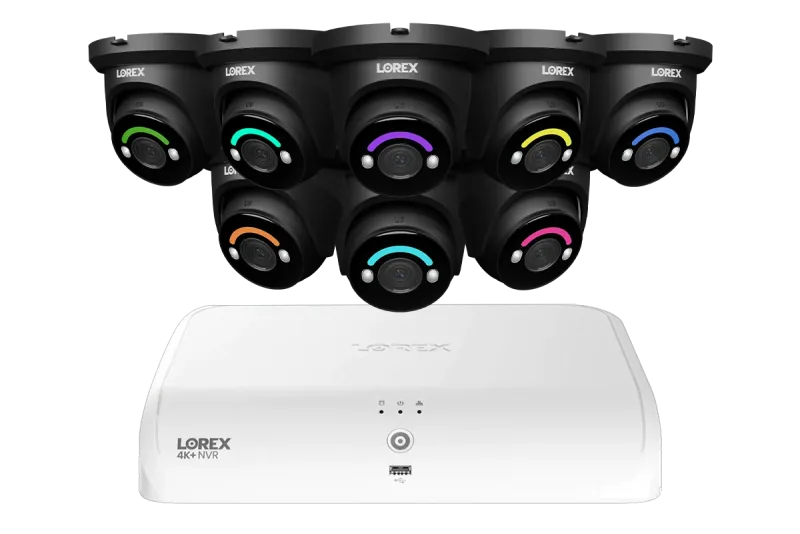 Lorex Fusion Series 4K 16-kanaligt (8 trådbundna + 8 Fusion Wi-Fi) 2TB trådbundet system med H12 trådbundna 4K IP-turretkameror