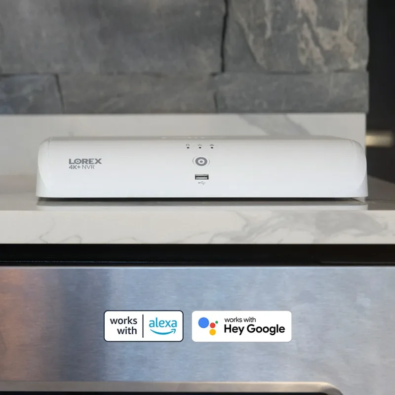 Lorex Fusion NVR with 2 Dual Lens and 6 IP Security Cameras - 4K 16-Channel 2TB Wired System