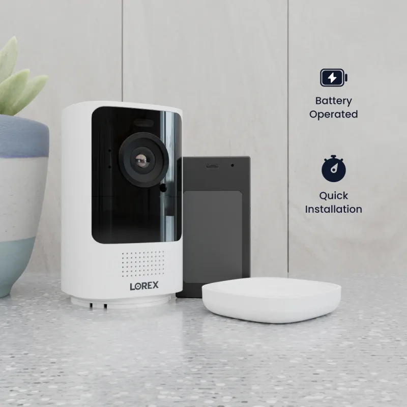 Caméra de sécurité Wi-Fi sur batterie avec projecteur Lorex 4K