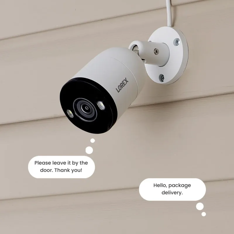 Lorex Fusion Series 4K 16 Camera Capable (Wired or Fusion Wi-Fi) 4TB Wired NVR System with H13 Bullet Cameras
