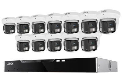 Sistema NVR cablato Lorex Connect X Series 4K a 16 canali con telecamera turret X3 a doppia lente - 4TB
