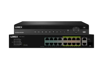 Lorex 4K (32 Camera Capable) Elite Series 6TB NVR with 16 Channel PoE Switch