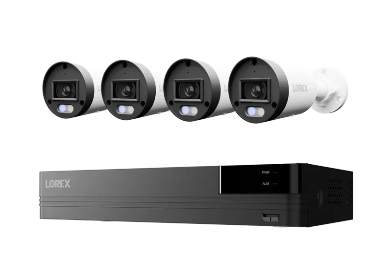 Lorex Connect U Series 4K 8-kanals kablet NVR-system med U3 2K+ PoE-bulletkameraer - 2TB