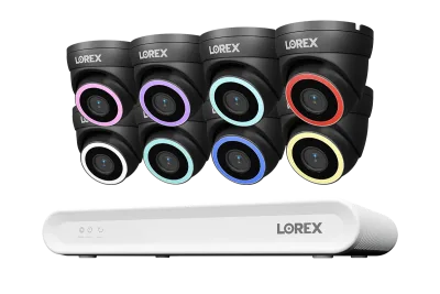 Lorex Connect V -sarja 4K 8-kanavainen langallinen NVR-järjestelmä V5 4K PoE -turret-kameroilla - 1TB