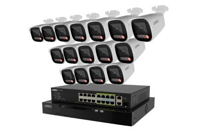 Lorex Connect X Series 4K 32-kanals kablet NVR-system med X5 bullet-overvågningskameraer - 8TB