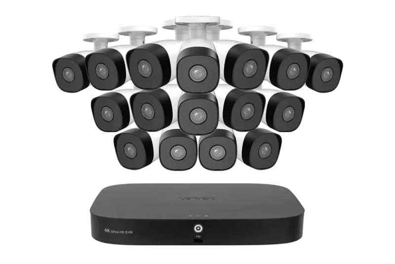 Lorex Classic Fusion Series 4K 20-kanałowy (16 przewodowych + 4 Fusion Wi-Fi) system DVR 1TB z analogowymi kamerami 1080p Bullet