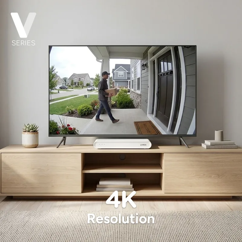 Lorex Connect (Nuova App) | Serie V | Sistema NVR 8Ch 4K | 3 Telecamere Dome PoE V5