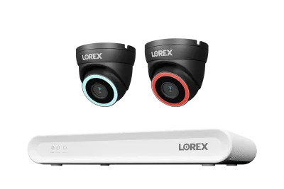 Lorex Connect V -sarja 4K 8-kanavainen langallinen NVR-järjestelmä V5 4K PoE -turret-kameroilla - 1TB
