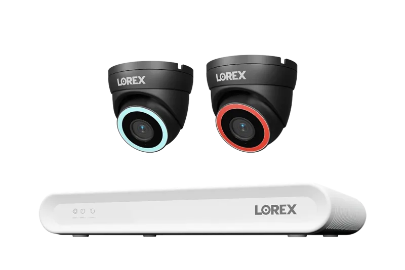 Lorex Connect V -sarja 4K 8-kanavainen langallinen NVR-järjestelmä V5 4K PoE -turret-kameroilla - 1TB