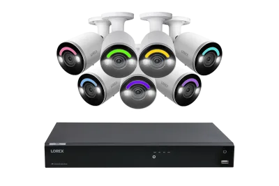 Lorex Fusion Series Sistema NVR cablato 4K da 4TB con supporto per 16 telecamere (cablate o Fusion Wi-Fi) e telecamere H12 IP bullet 4K cablate (Amazon)