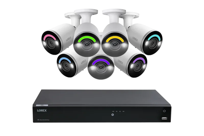 Lorex Fusion Series Sistema NVR cablato 4K da 4TB con supporto per 16 telecamere (cablate o Fusion Wi-Fi) e telecamere H12 IP bullet 4K cablate (Amazon)