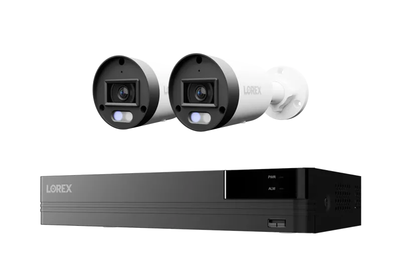 Lorex Connect U Series 4K 8-kanals kablet NVR-system med U3 2K+ PoE-bulletkameraer - 2TB