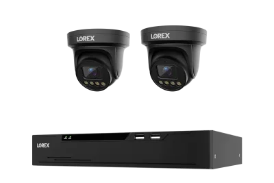 Lorex Connect X Series 4K 8-Channel Wired NVR System with X3 Turret Security Cameras - 2TB