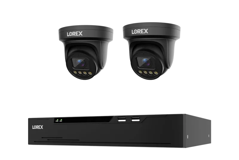 Lorex Connect X Series 4K 8-Channel Wired NVR System with X3 Turret Security Cameras - 2TB