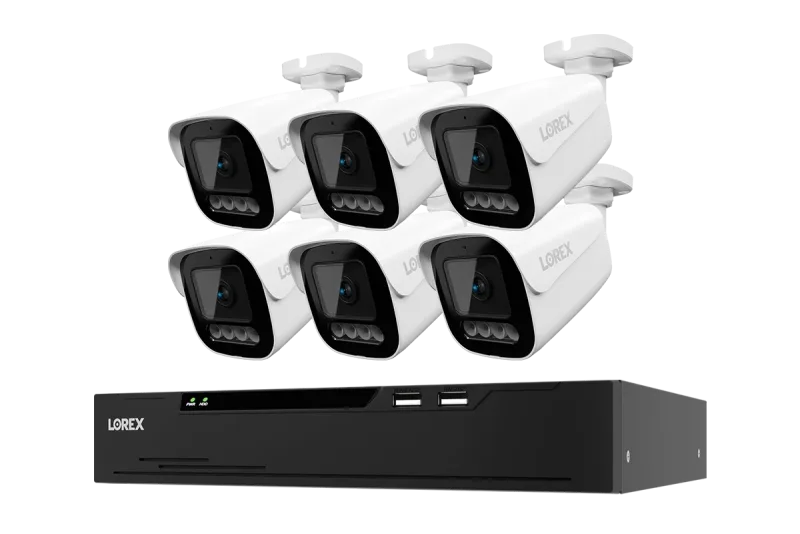 Sistema NVR cablato Lorex Connect X Series 4K a 8 canali con telecamere di sicurezza X3 Bullet - 2TB