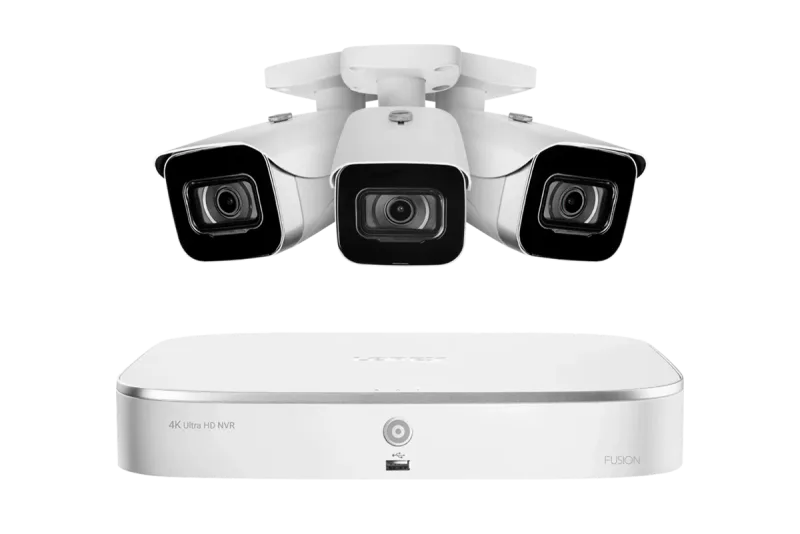 Lorex Fusion 4K 16-Channel (8 Wired + 8 Wi-Fi) 2TB NVR System with 3 Bullet Cameras - Amazon