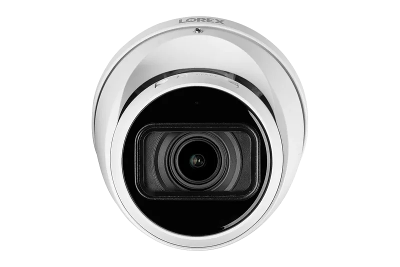 Lorex Sistem NVR Kabel 4K (Berkapasitas 32 Kamera) 6TB dengan Tiga Kamera Turret IP Nocturnal 3 Berfitur Lensa Varifocal Motorized dan Perekaman 30FPS