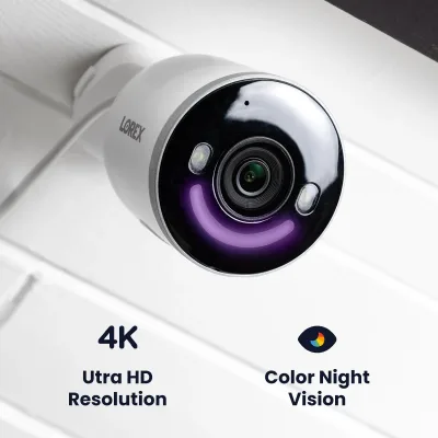 Lorex 2K 투광등 Wi-Fi 카메라 및 4K 스포트라이트 Wi-Fi 6 보안 카메라