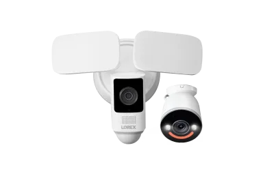 Lorex 2K 투광등 Wi-Fi 카메라 및 4K 스포트라이트 Wi-Fi 6 보안 카메라