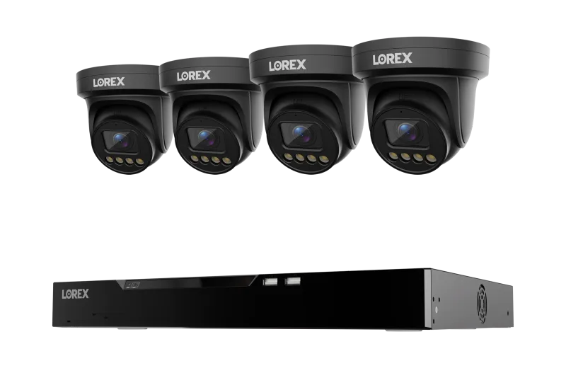 Lorex Connect X Series 4K 16-Channel Wired NVR System with X3 Turret Security Cameras - 4TB