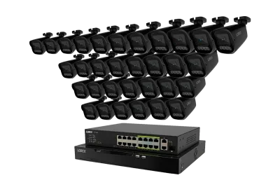 Lorex Connect X Series 4K 32-Channel Wired NVR System with X3 Bullet Security Cameras - 8TB