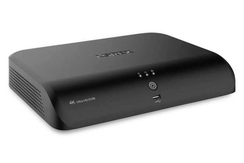 Système DVR filaire Lorex Fusion 4K 12 canaux (8 filaires et 4 Wi-Fi) 2 To avec 4 caméras de dissuasion intelligentes