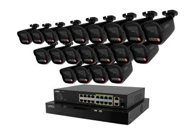 Lorex Connect X Series 4K 32-kanals kablet NVR-system med X5 bullet-overvågningskameraer - 8TB