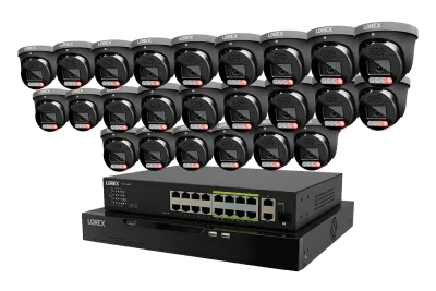 Lorex Connect X Series 4K 32-kanals kablet NVR-system med X5-turretkameraer - 8TB